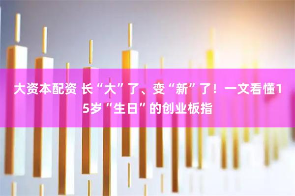 大资本配资 长“大”了、变“新”了！一文看懂15岁“生日”的创业板指